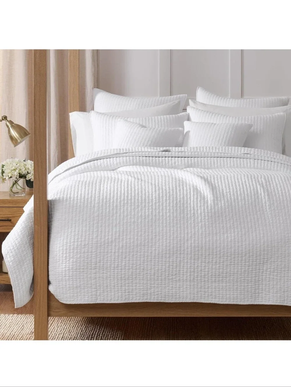 Levtex Home Cross Stitch Reversible Twin XL/Twin Quilt Set (68x86in)